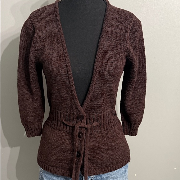 WD.NY Sweaters - WD.NY Deep Brown Women's Cardigan